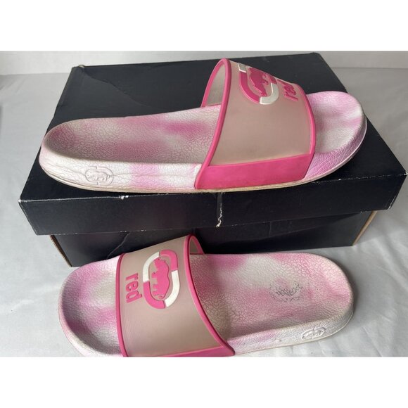 Ecko Unltd. Size 11 Pink Rubber Slides - Picture 4 of 5